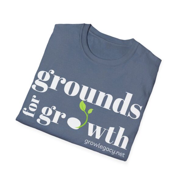 Grounds For Growth ONE SIDED - WHITE Unisex Softstyle T-Shirt - Image 41