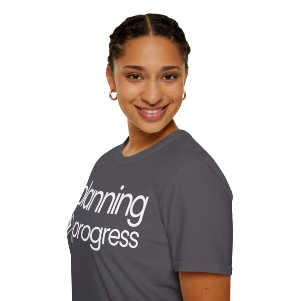 Planning For Progress WHITE Unisex Softstyle T-Shirt - Image 58