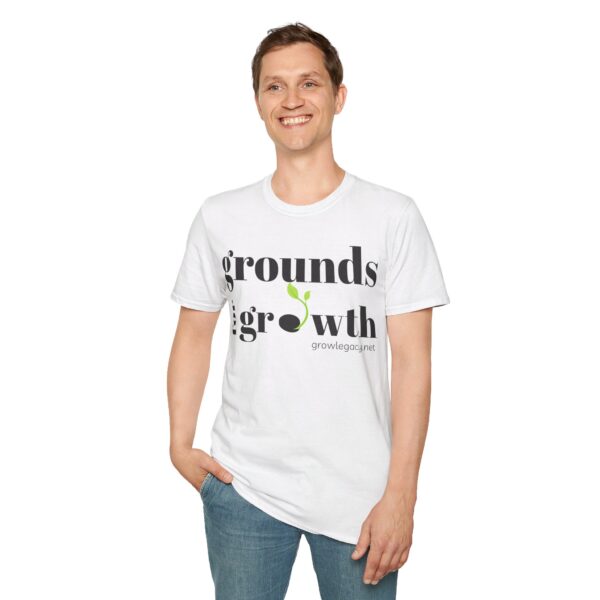 Grounds For Growth ONE SIDED Unisex Softstyle T-Shirt - Image 7