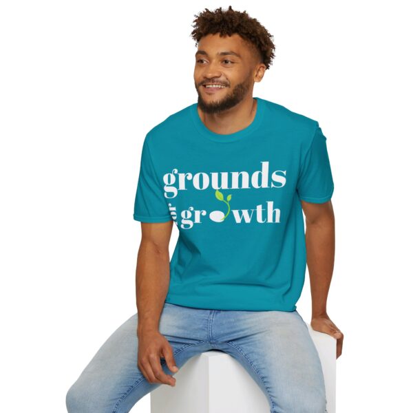 Grounds For Growth WHITE Unisex Softstyle T-Shirt - Image 37