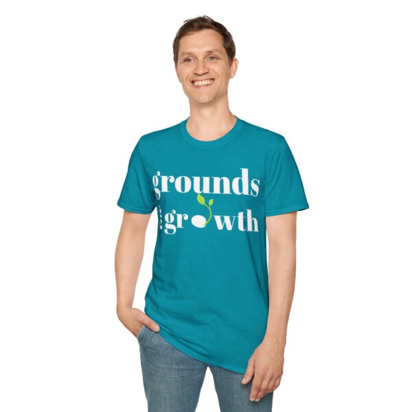 Grounds For Growth WHITE Unisex Softstyle T-Shirt - Image 44