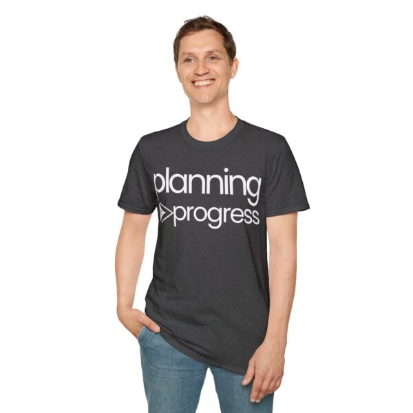 Planning For Progress WHITE Unisex Softstyle T-Shirt - Image 8