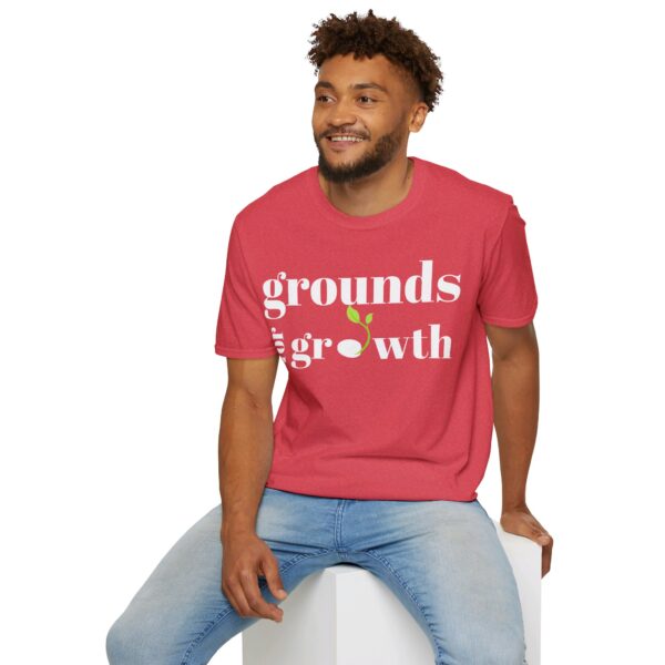 Grounds For Growth WHITE Unisex Softstyle T-Shirt - Image 85