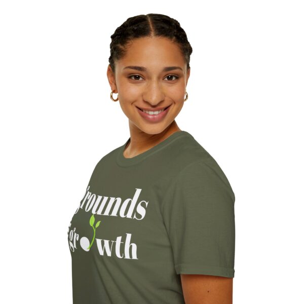 Grounds For Growth WHITE Unisex Softstyle T-Shirt - Image 22