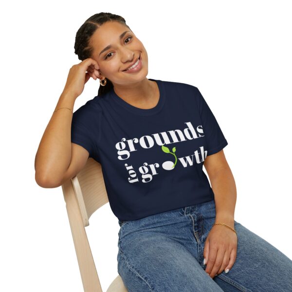 Grounds For Growth WHITE Unisex Softstyle T-Shirt - Image 83