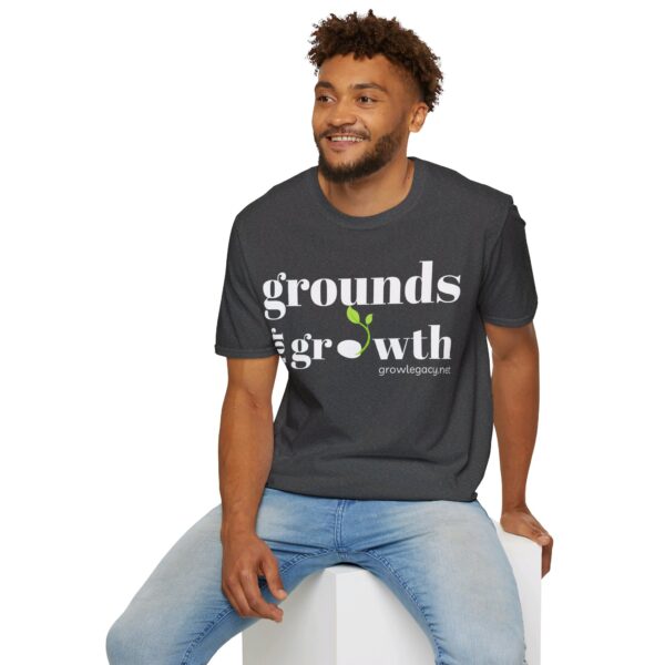 Grounds For Growth ONE SIDED - WHITE Unisex Softstyle T-Shirt