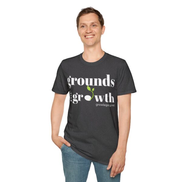 Grounds For Growth ONE SIDED - WHITE Unisex Softstyle T-Shirt - Image 8