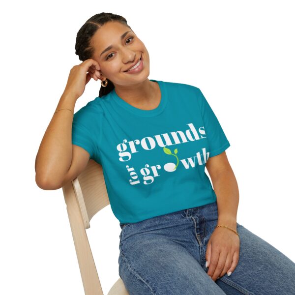 Grounds For Growth WHITE Unisex Softstyle T-Shirt - Image 47