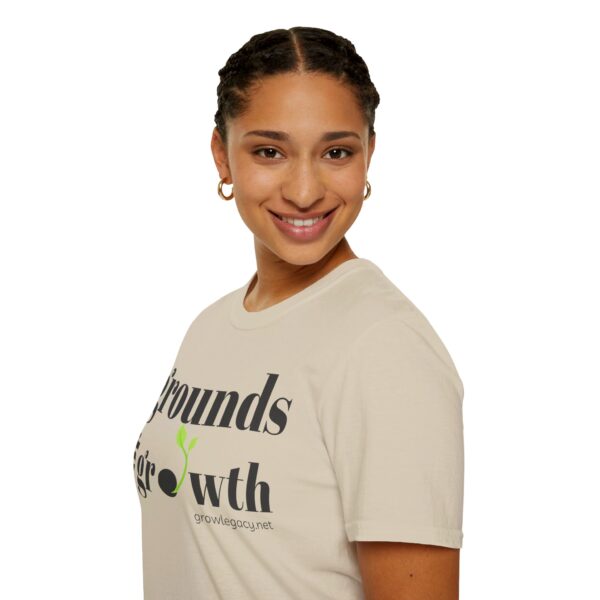 Grounds For Growth ONE SIDED Unisex Softstyle T-Shirt - Image 21