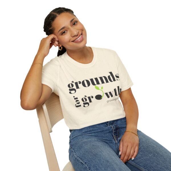 Grounds For Growth ONE SIDED Unisex Softstyle T-Shirt - Image 46