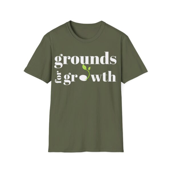 Grounds For Growth WHITE Unisex Softstyle T-Shirt - Image 14