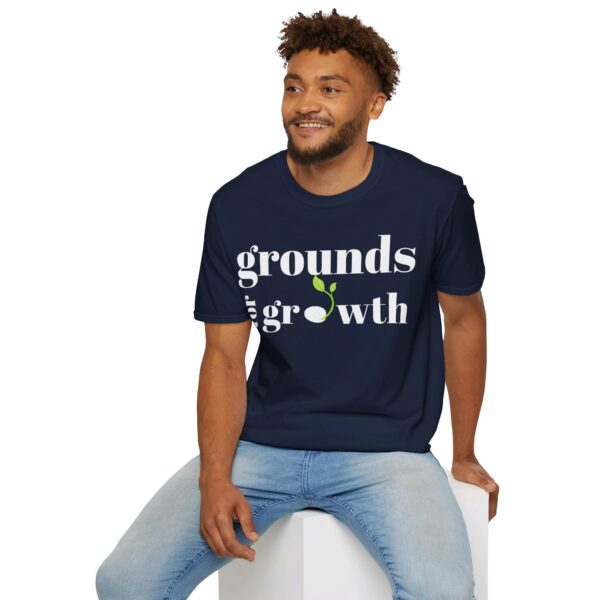 Grounds For Growth WHITE Unisex Softstyle T-Shirt - Image 73