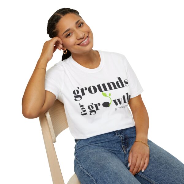 Grounds For Growth ONE SIDED Unisex Softstyle T-Shirt - Image 10