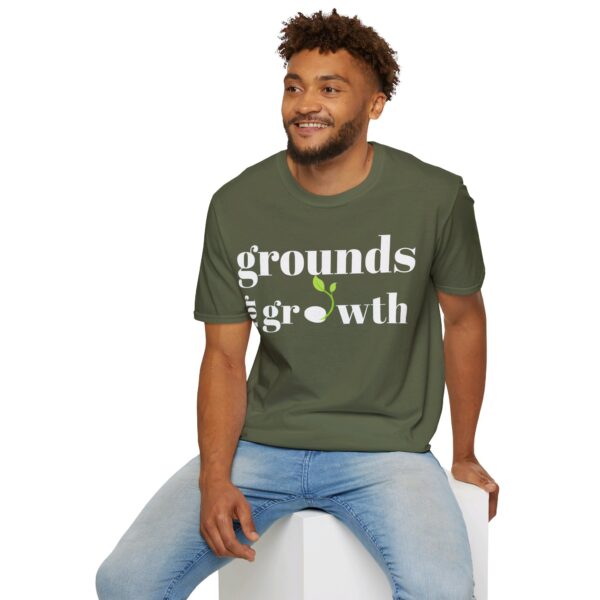 Grounds For Growth WHITE Unisex Softstyle T-Shirt - Image 13