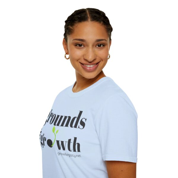 Grounds For Growth ONE SIDED Unisex Softstyle T-Shirt - Image 57