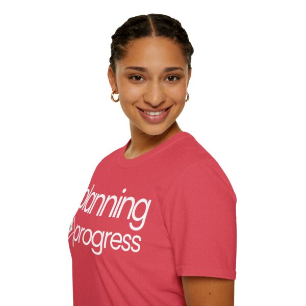 Planning For Progress WHITE Unisex Softstyle T-Shirt - Image 94