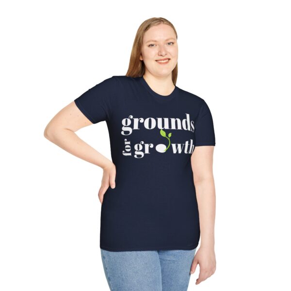 Grounds For Growth WHITE Unisex Softstyle T-Shirt - Image 78