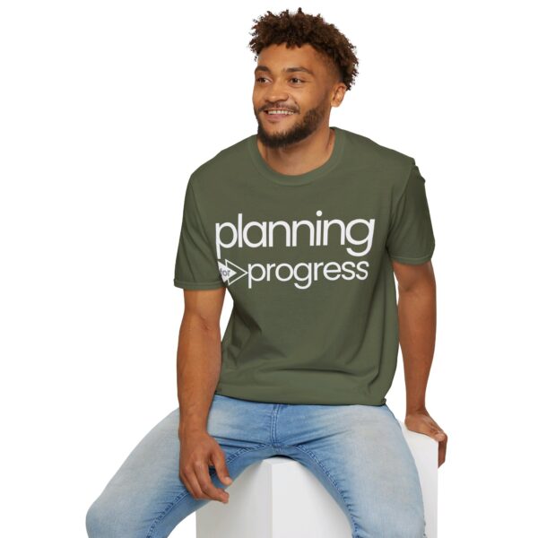 Planning For Progress WHITE Unisex Softstyle T-Shirt - Image 24