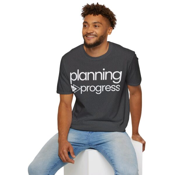 Planning For Progress WHITE Unisex Softstyle T-Shirt - Image 12