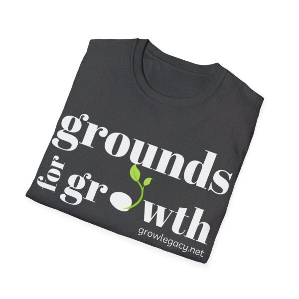 Grounds For Growth ONE SIDED - WHITE Unisex Softstyle T-Shirt - Image 5