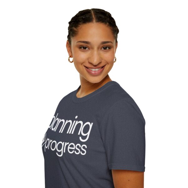 Planning For Progress WHITE Unisex Softstyle T-Shirt - Image 82