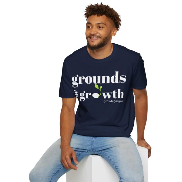 Grounds For Growth ONE SIDED - WHITE Unisex Softstyle T-Shirt - Image 61