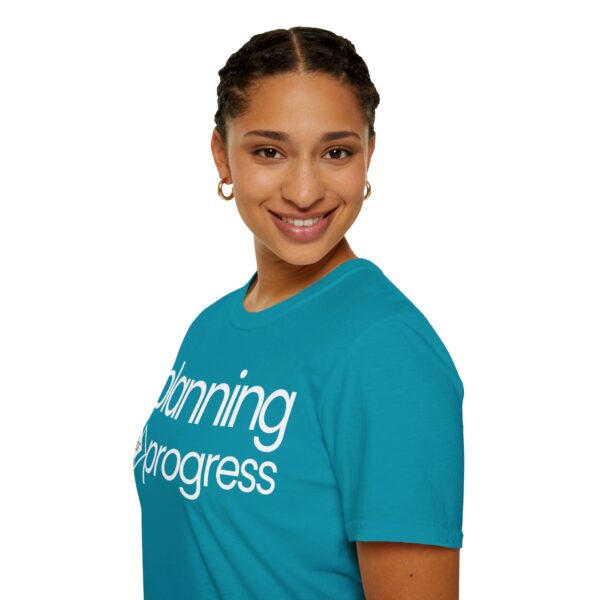 Planning For Progress WHITE Unisex Softstyle T-Shirt - Image 34